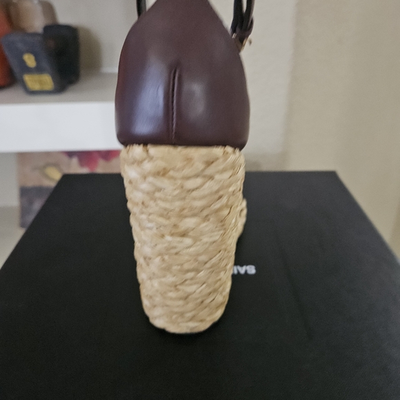 Saint Laurent Cassandra 105 Wedge Sandals - Picture 7 of 10